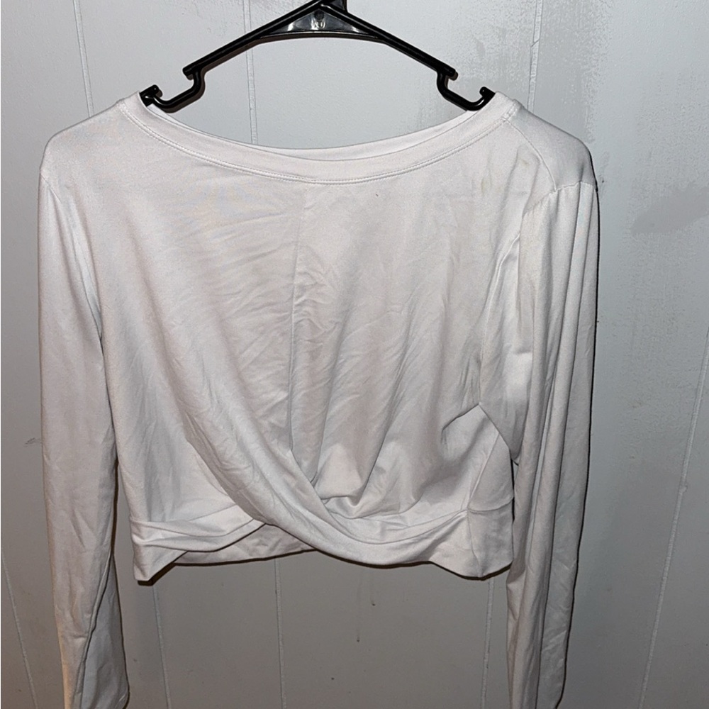 Women’s white athletic top